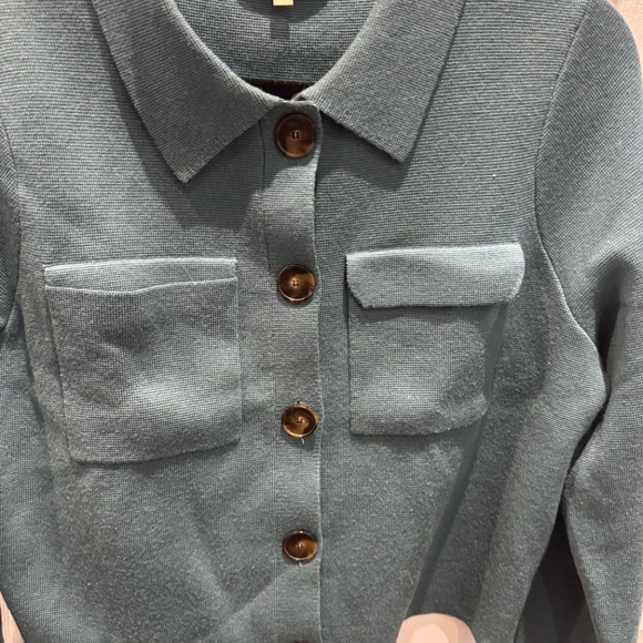 Sezane Betty Cardigan in sage - Picture 5 of 5